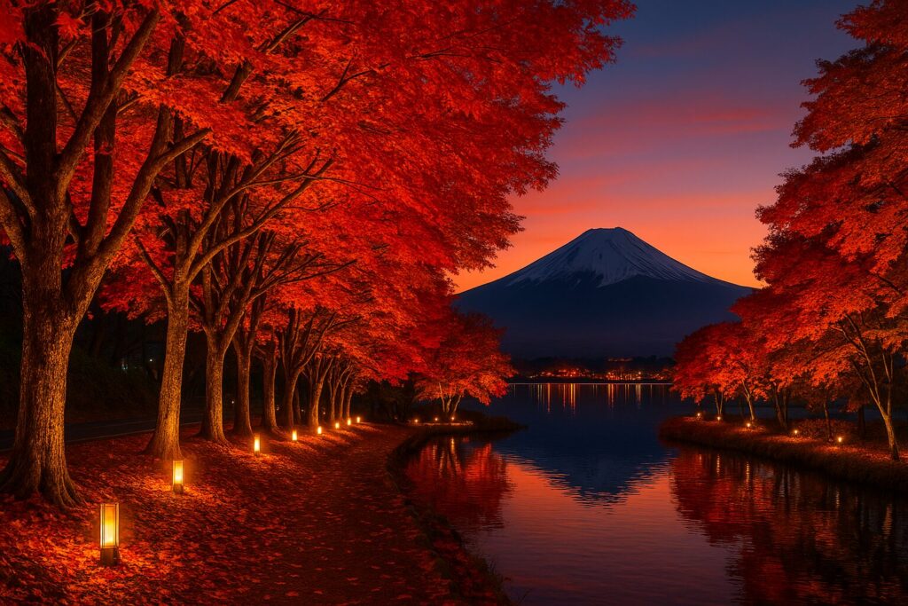 夕焼けの渚 紅葉まつり